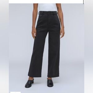 Everlane Charcoal Wide Leg Trousers